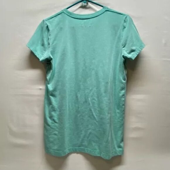 Under Armour UA Heat Gear Turquoise Ladies XS Loose Fit Digi Print UA Logo GUC - Picture 6 of 9